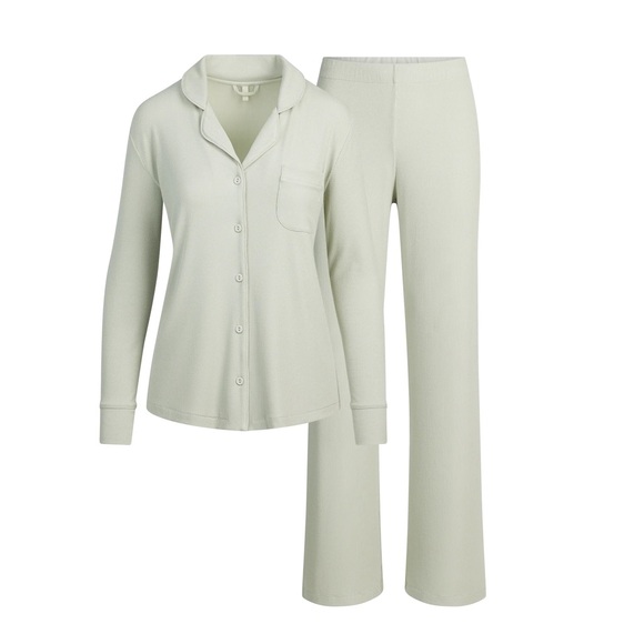 Skims Soft Lounge Sleep Set Women's Sage Green Pajama Set - Picture 2 of 6